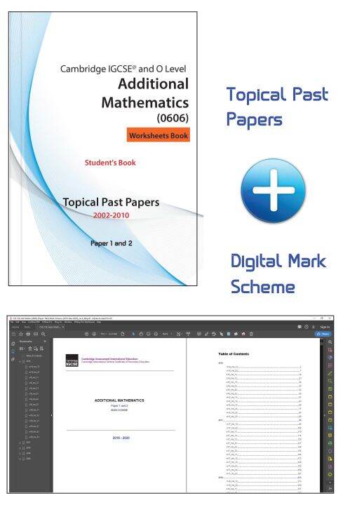 Cambridge IGCSE Additional Mathematics (0606)-Topical Past Papers ...