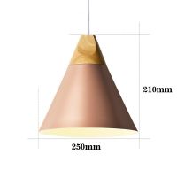 Pendant lights wooden metal Colorful E27 led pendant lamp 7colors nordic design hanging lights dinning room decor rope light led