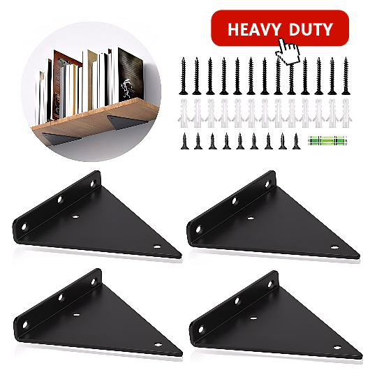 [miniHouse] Heavy Duty Invisible Wall Shelf Bracket, L Bracket, Sesiku