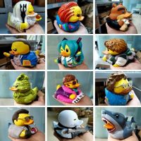 TUBBZ Cosplaying Duck Collectable Toy Superman Amy Rose Scottys Shadow Katsuki Bakugo All Might Yellow Duck Toys Kids Gifts