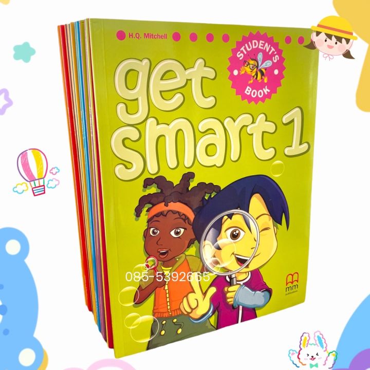 หนังสือแบบเรียนภาษาอังกฤษ-get-smart-level-1-6-students-book-workbook-ชุด-2-เล่ม-พร้อม-cd