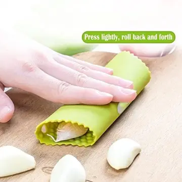 Useful Silicone Garlic Press Easy Roller Peeling Tube Silicone Garlic Press  Peeler - China Peeler and Garlic Press Peeler price