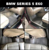 ยางปูพื้นรถยนต์BMW SERIES 5 E60 (ปี 03-10) พรมกระดุมเม็ดเล็กpvc 5ชิ้น เข้ารูป100%