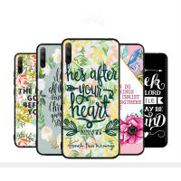 Black อ่อนนุ่ม ซิลิโคน เคสโทรศัพท์ หรับ VIVO Y51A Y52S Y15 Y70T Y51S Y70S Y20S Y10 Y73 Y5S Y74S Y70 Y76 Y20I Y12S Y11S S7E Y73S Y11 Y12 Y31 Y75 Y15A Y31S Y20 Y19 Y21 Y76S Y17 Y51 T1 Y21S Y33S Y15S H-13 Bible Verse