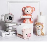 Paper Towel Holder Cute Creative Living Room Bathroom Resin Toilet Paper Holder Box Roll Paper Tube Rack Decoration