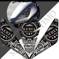 Protector Tank Pad Stickers Decal Emblem Logo Fuel Oil Kit Knee For HONDA Reble CM CMX 125 250 300 500 1100 CMX500 CMX300