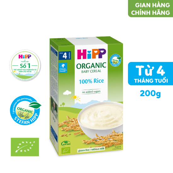 Bột gạo nhũ nhi ăn dặm hipp organic baby cereal 100% từ bột gạo hữu cơ - ảnh sản phẩm 6