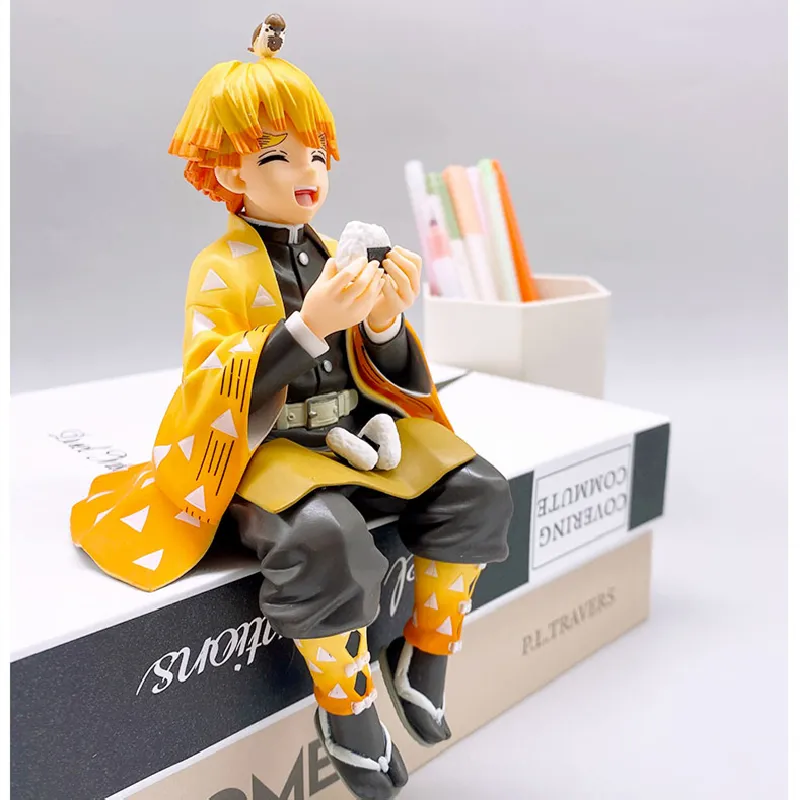 Demon Slayer Nezuko Onigiri Action FigureModel 16cm Zenitsu Kyoujurou Onigiri  Figure for Cover Cup Noodles Desktop Ornaments Car Ornaments PVC Material  New Design Anime Toys