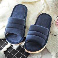 [ใหม่2023] ฤดูหนาวรองเท้าแตะสตรีบ้าน Sandal Empuk Flip Flops Plush Warm โรงแรมทิ้งรองเท้าแตะชาย Anti Skid Sandal Kamar Tidur รองเท้า