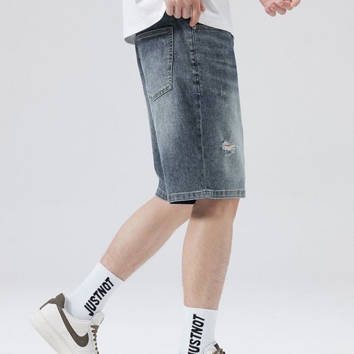 ready-new-store-opening-seasonal-clearance-sale-price-summer-mens-denim-shorts-mid-leg-pants-all-match-for-outerwear