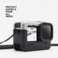 GoPro 11 / 10 / 9 Case 6 in 1 เคสกล้องโกโปร สไตล์เรโทร สำหรับ ถ่าย Vlog หรือท่องเที่ยว สีเงิน