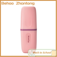 Behoo แปรงสีฟันแบบพกพากล่องถ้วยที่วางยาสีฟันตั้งแคมป์กลางแจ้ง Shavin