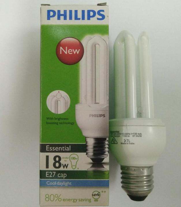 Philips Essential Plce 18w Bulb E27 Cool Daylight Tube Lazada 7639