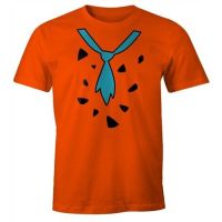 Fashion Cool Comfortable Mens T-Shirt Fancy Dress Fred Flintstone Novelty Shirt Carnival