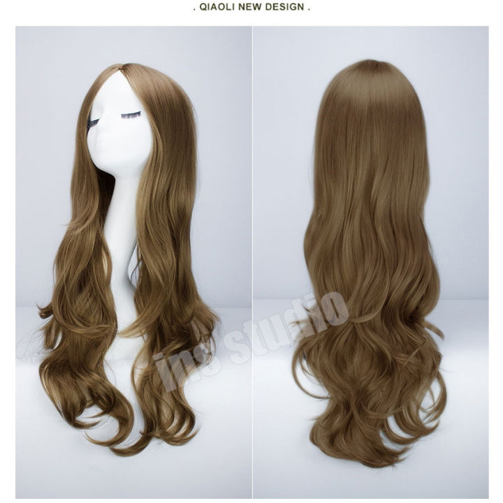 วิกผม-ลดราคา-ฟรีตาข่ายคลุมผม-วิกผมยาว-สีน้ำตาลคาราเมล-long-wig-วิกแบบสวมครอบ-วิกผมยอดนิยม-ทรงผมแฟชั่นเกาหลี-วิกผม-วิกผมคอสเพลย์