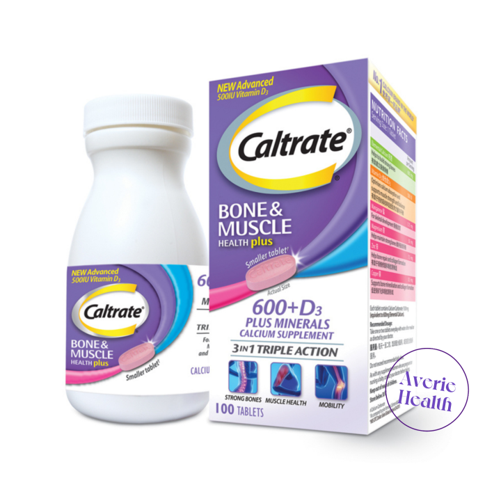 Caltrate Bone And Muscle Health Plus 500iu Tablet 100s 600mg Calcium