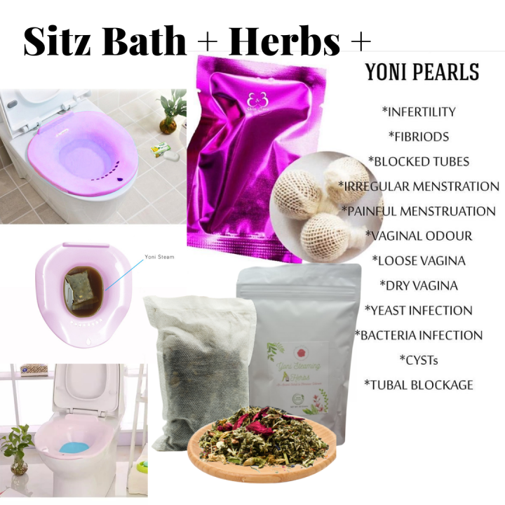 COMBO [Detox Pearl + Sitz Bath + Herbs] Vaginal Yeast Infection