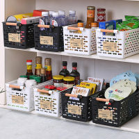 New Kitchen Organization Plastic Kitchen Storage Box Refrigerator Basket Fridge Storage Rack Freezer Bathroom Desktop Shelf