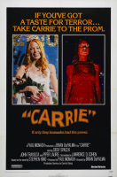 Classic Carrie Horror Movie Print Art โปสเตอร์ผ้าใบสำหรับตกแต่งห้องนั่งเล่น-เลือกจาก6รูปแบบ