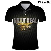 2023 new design- New Polo Homme Navy Seal 3D Printed Polo Shirt Men Fashion Streetwear Casual Hombres Harajuku Cool