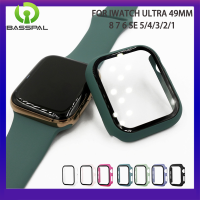 ฟิล์มปกป้องหน้าจอกันกระแทกเต็มรูปแบบ360 BassPal PC เคสสำหรับ Apple Watch เคลือบแข็งแบบ Ultra 8 7 6 SE 5 4/3/2/1สำหรับ I Watch Series Ultra 49MM 41 45 40 44 42MM 38MM