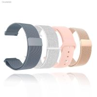 ﹍◎☂ 18mm 20mm 22mm Metal Strap For Garmin Vivoactive 3 4 4s Band Watch Venu 2 2s SQ Forerunner 645 Bracelet Silicone Loop Nylon wris