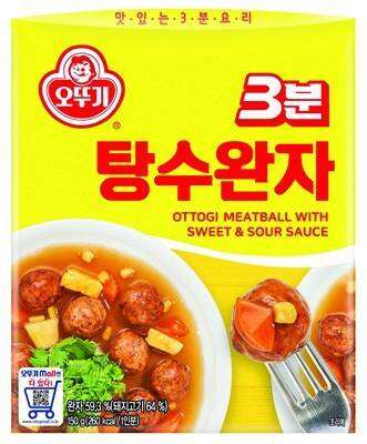 อาหารเกาหลี-มีทบอล-ซอสเปรี้ยวหวาน-ottogi-meatball-with-sweet-amp-sour-sauce-3-150g