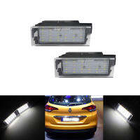 2021ANGRONG 2X License Number Plate LED Light Canbus For Renault Laa Master Megane Trafic MK3