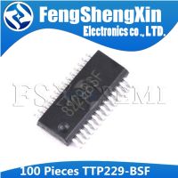 100pcs/lot TTP229-BSF SSOP-28 TTP229 8229BSF   16 KEYS OR 8 KEYS TOUCH PAD DETECTOR IC WATTY Electronics