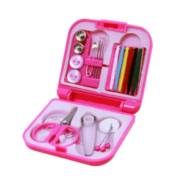 Mini Sewing Kits DIY Multi-function Portable Buttons Pins Storage Boxes Set  Scissor Needles Thimble Threads Sewing Accessories