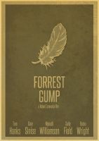 Forrest Gump Tom Hanks โรบินไรท์โปสเตอร์กระดาษวินเทจกำแพงของตกแต่งบ้าน42X30ซม. 30X21ซม.