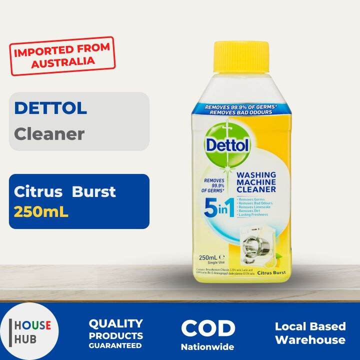 Dettol Washing Machine Cleaner, Citrus Burst, 250mL Lazada PH