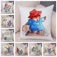 British Cartoon Bear Cushion Cover Sofa Children 39;s Room Decoration Cute Animal Pillowcase