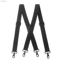 ◇ 120cm Mens Heavy Duty Work Suspenders 3.7cm Width X-Shape With 4 Swivel Snap Hooks Adjustable Elastic Outdoor Trouser Braces