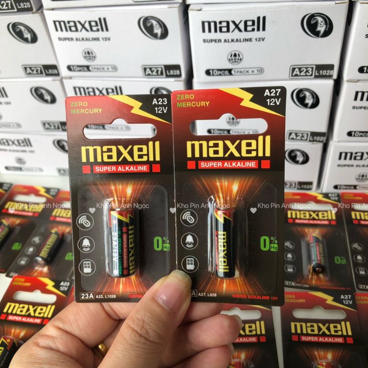 A23, A27 Maxell là các loại pin có chất lượng cao, đảm bảo hiệu suất hoạt động của các thiết bị di động của bạn. Xem hình ảnh để biết thêm chi tiết về sản phẩm này.