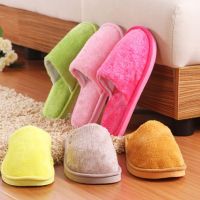 Slippers Shoes Soft Plush Cotton Cute Non-Slip Floor Indoor House Home Furry Slippers For Bedroom Women Men Shoes