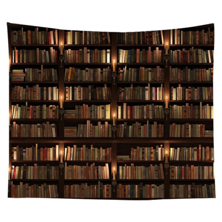 library-bookshelf-bookstore-wall-hanging-leisure-bedroom-wall-blanket-decor-styles-psychedelic-abstract-carpet-cloth-tapestries