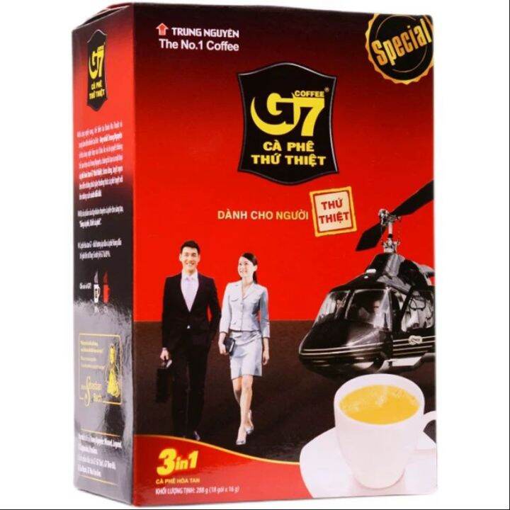 (Halal) Vietnam G7 Trung Nguyen 3 in 1 instant Coffee (with Sugar) Lazada