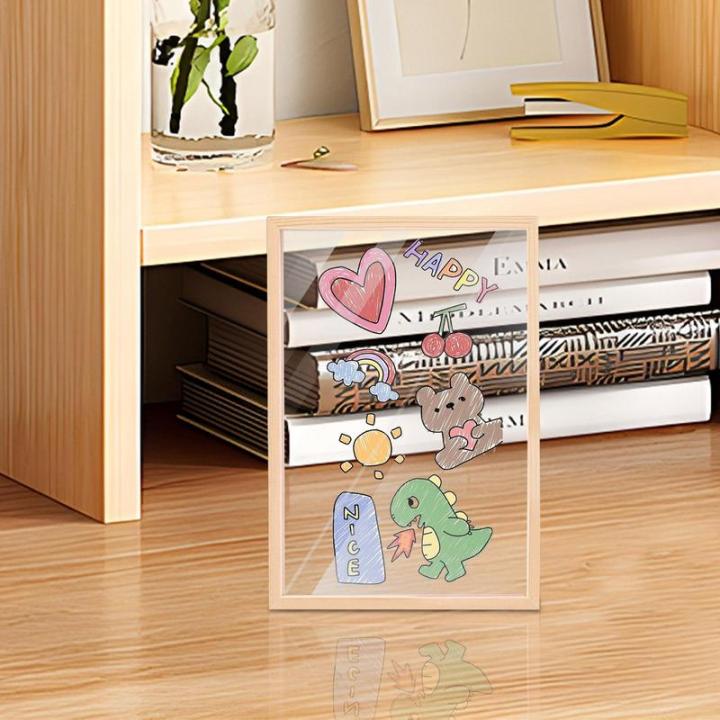 kids-artwork-frames-transparent-picture-display-changeable-artwork-board-frame-painting-pad-glass-panel-for-kids-painting