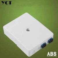 ►◎ 5pcs 2 port indoor FTTH Terminal box ABS desk micro junction box 2 cores SC fiber optic plastic box patch panel YCT