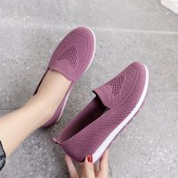 women 39;s summer sneakers slip on flat shoes Women 39;s Casual Loafers walking shoes Female Outdoor Mesh Soft Bottom Sports Shoes