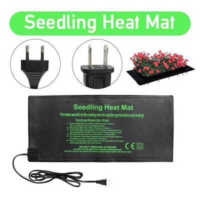 52x24CM EU/US Plug Seedling Heat Mat Waterproof Plant Seed Germination Propagation Clone Starter Warm Pad Mat Garden Supplies Power Points  Switches S
