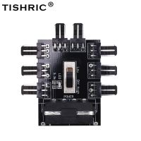 TISHRIC 1 to 8 10 4Pin Molex Cooler Cooling Fan Hub Splitter Cable PWM 3Pin Power Supply Speed Controller Adapter For PC Mining