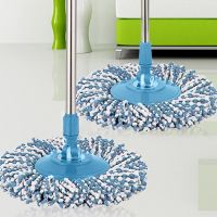 ☈ 1pcs Mop Head Rotating Cotton Pads Replacement Cloth Spin 360° For Wash Floor Round Squeeze Microfiber Rag Cleaning Tools