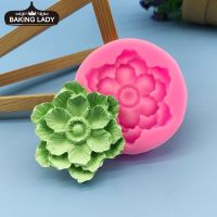 DIY Lotus Shape Silicone Mould Flower Fondant Chocolate Cookie Cake Jelly Pudding Mould Pastry Kitchen Baking Accessories Set Bread Cake  Cookie Acces