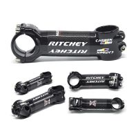 Ritchey WCS ก้านจักรยานเสือหมอบอลูมิเนียมก้านคาร์บอนจักรยานเสือภูเขา MTB ชิ้นส่วนจักรยาน31.8*60-120มม. 3K กลอสสีดำ