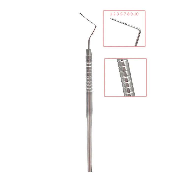 Dental Stainless Steel Periodontal Probe with Ruler Endodontic Probe