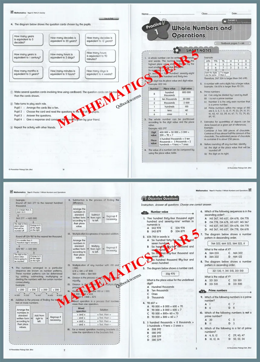 华小5年级作业 英文版数理科 单元练习topikal 英文版数理 English Version Mm Sains 预备 起 Praktis Go 华 小五年级作业sjkc Tahun Year 5 数学科学英文小学作业小学练习tunas青苗 Lazada