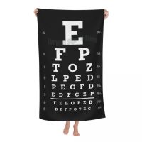 【CC】◑  Snellen Chart Beach Dry Optometrist Exam Super Soft Microfiber Shower Sauna