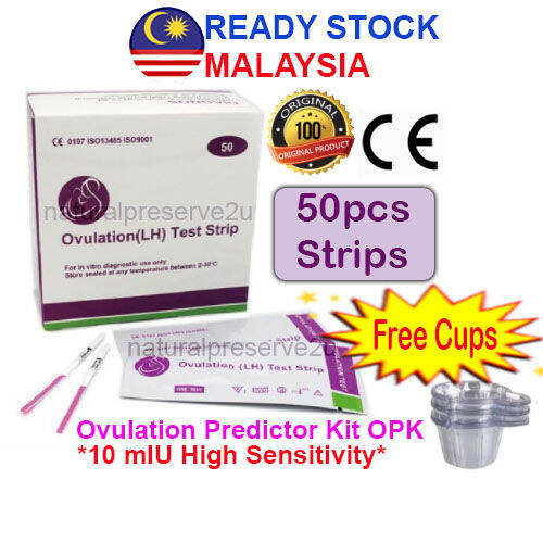 OPK Ovulation Test Strip LH 10miuml High Sensitivity Ovulation Predictor Kit Ready Stock Lazada